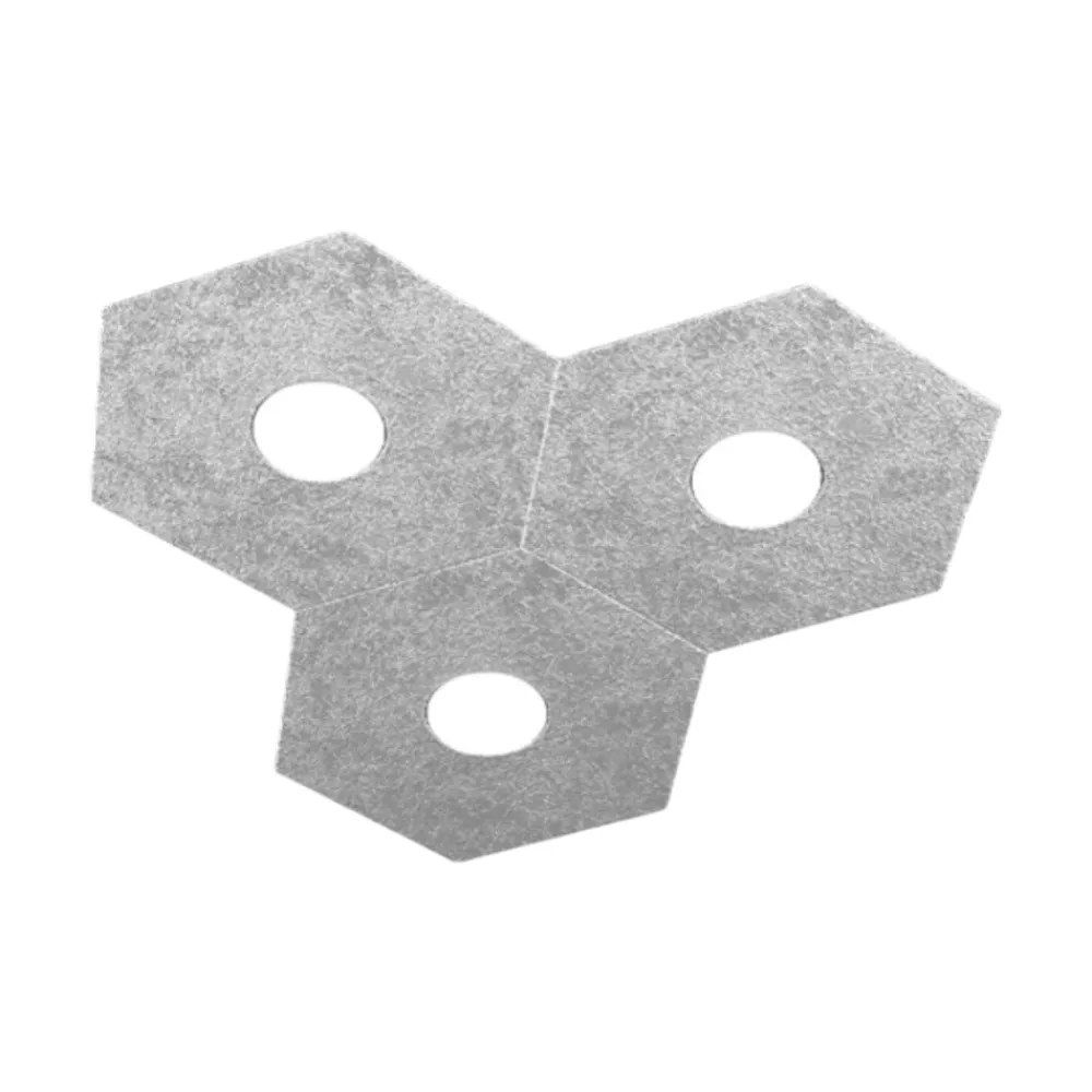 Plafoniere Moderne-Top Light Toplight hexagon plafoniera moderna per cucina argento