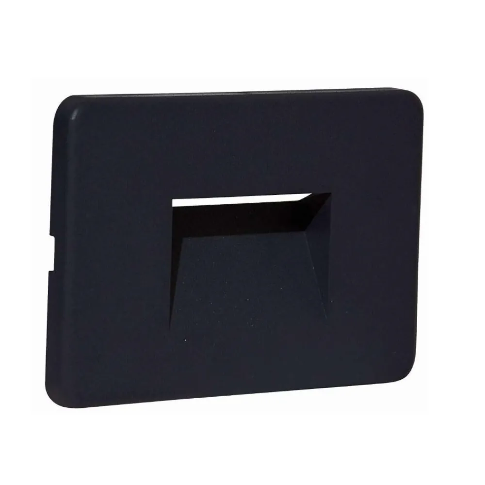 Segnapasso Led-Top Light intro nero segnapasso da incasso a parete per esterno led cct ip65