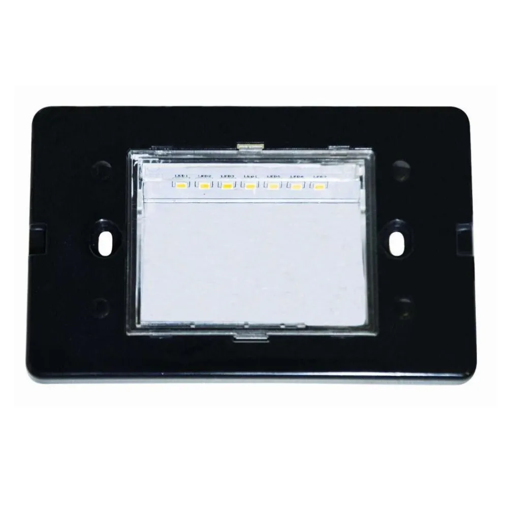 Segnapasso Led-Top Light intro nero segnapasso da incasso a parete per esterno led cct ip65