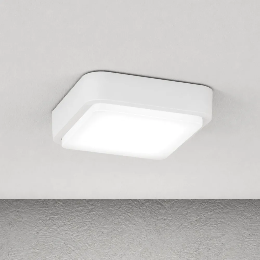 Plafoniere Da Esterno-Top Light irvine plafoniera da esterno bianca quadrata