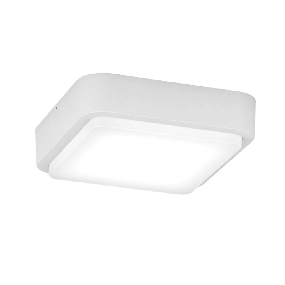 Plafoniere Da Esterno-Top Light irvine plafoniera da esterno bianca quadrata