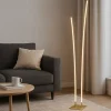 Lampade Da Terra-Top Light kawaii piantana oro moderna champagne led 48w cct