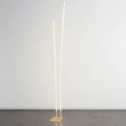 Lampade Da Terra-Top Light kawaii piantana oro moderna champagne led 48w cct
