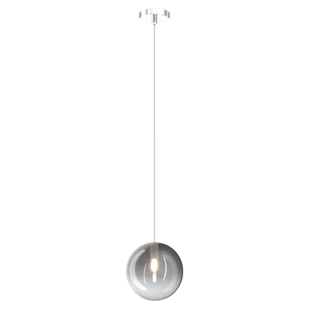 Lampade A Sospensione-Top Light Toplight lampada a sospensione per isola design sfera fume