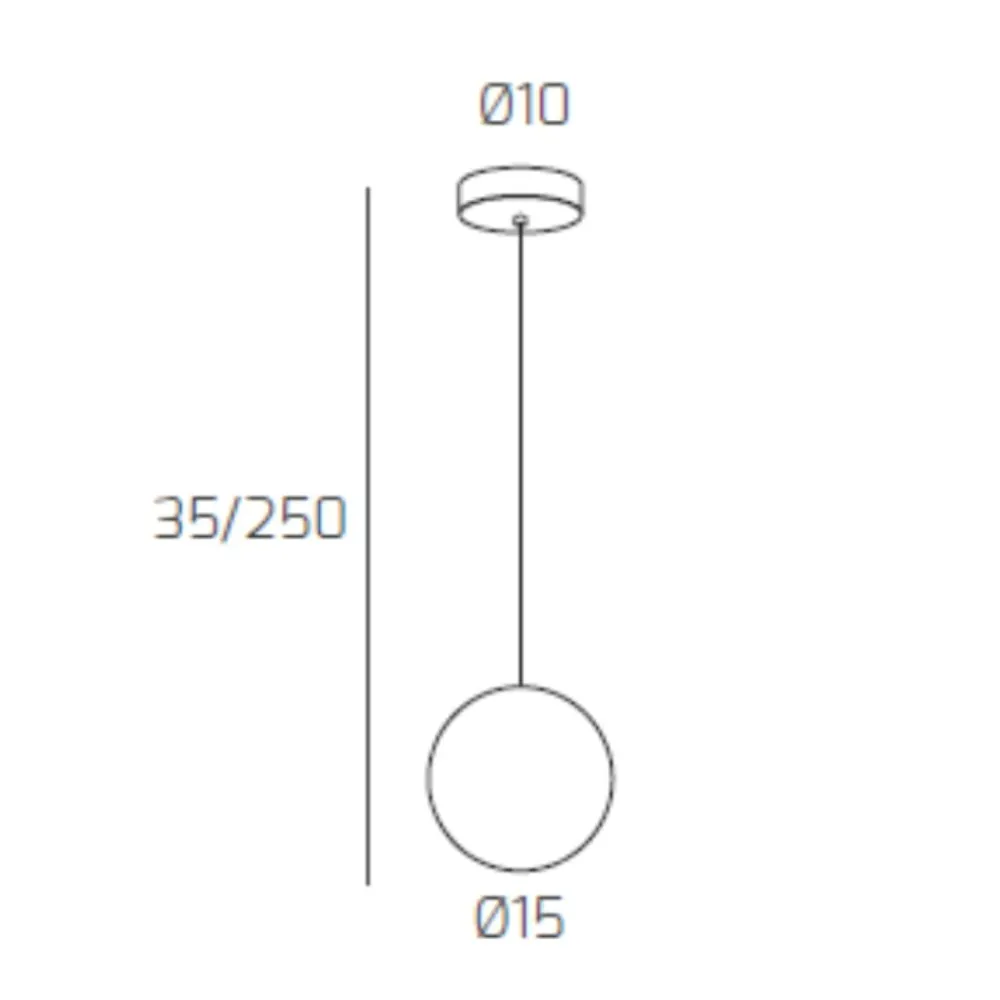 Lampade A Sospensione-Top Light Toplight lampada a sospensione moderna sfera bianca