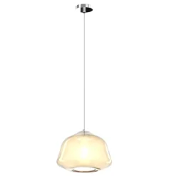 Lampade A Sospensione-Top Light lampada a sospensione pendente ambra vetro