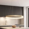 Lampadari Cucina-Top Light lampadario da cucina malika anello oro champagne led 56w cct