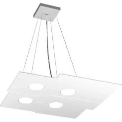 Lampadari Cucina-Top Light Toplight lampadario led per cucina plate bianco design