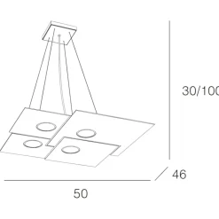 Lampadari Cucina-Top Light Toplight lampadario led per cucina plate bianco design