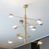 Lampadari Moderni-Top Light lampadario 12 luci orientabili sabbia moderno per soggiorno octopus