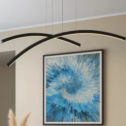 Lampadari Moderni-Top Light lampadario moderno kawaii nero per soggiorno 43w cct dimmerabile