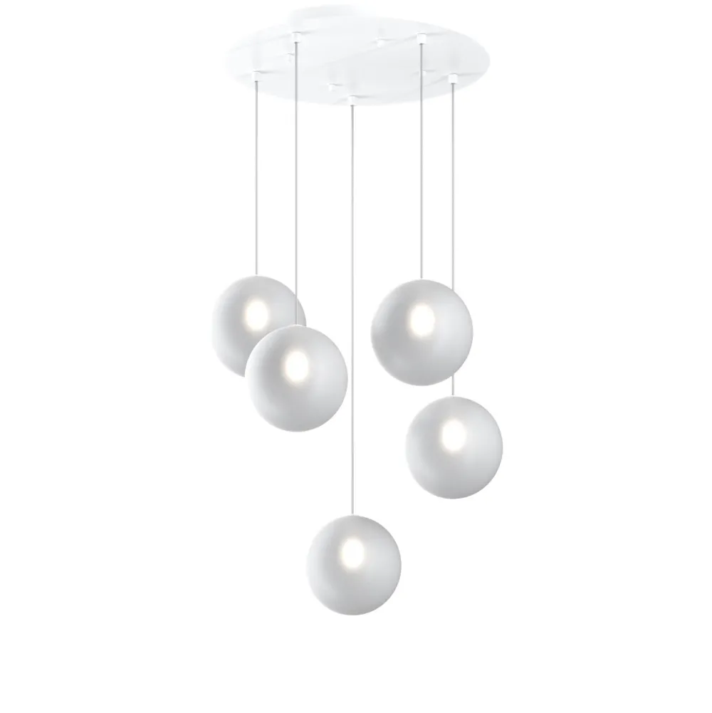 Lampadari Moderni-Top Light Toplight lampadario moderno per soggiorno vetri bianchi