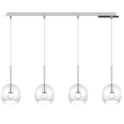 Lampadari Cucina-Top Light lampadario per cucina vetri trasparenti