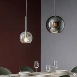 Lampadari Moderni-Top Light lampadario per soggiorno moderno vetri trasparente cromo