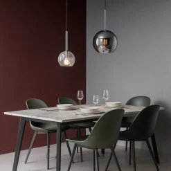 Lampadari Moderni-Top Light lampadario per soggiorno moderno vetri trasparente cromo