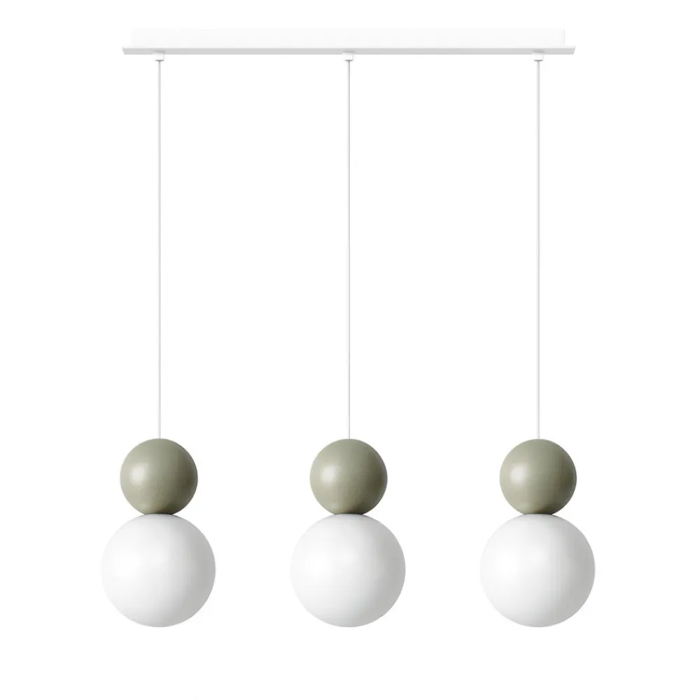 Lampadari Cucina-Top Light lampadario per tavolo cucina cucina cottage 3 luci sfere verdi