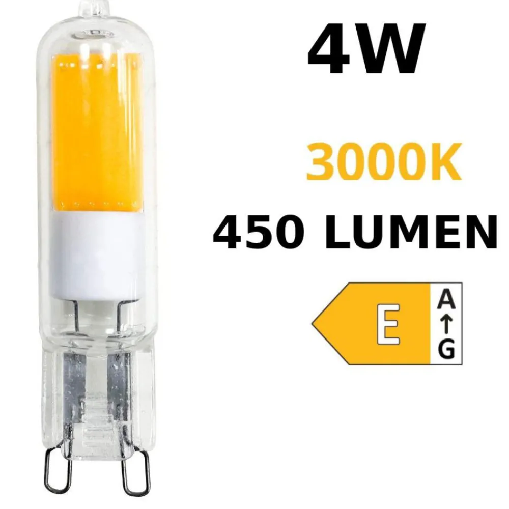 Lampadine Led-Top Light lampadina g9 cob 4w 3000k 450 lumen