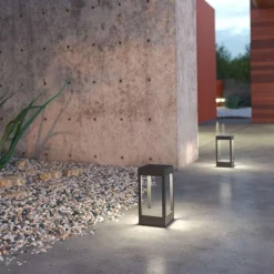 Lampioni Da Giardino-Top Light lampioncino da giardino monaco antracite led 10w 3000k ip54