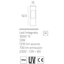 Lampioni Da Giardino-Top Light lampioncino da giardino lisbona antracite led 12w 3000k ip65