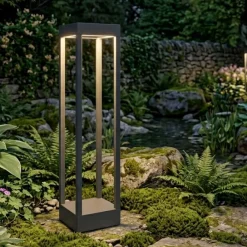 Lampioni Da Giardino-Top Light lampione da esterno monaco antracite moderno led 10w 3000k