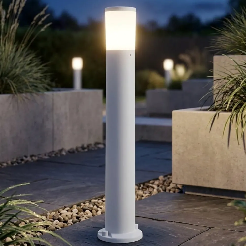 Lampioni Da Giardino-Top Light lampione loano bianco da giardino moderno anti corrosione