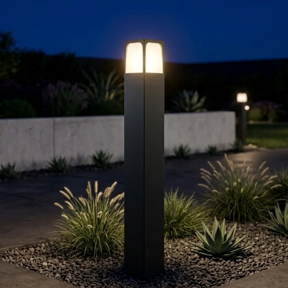 Lampioni Da Giardino-Top Light lampione york da giardino 80cm moderno antracite