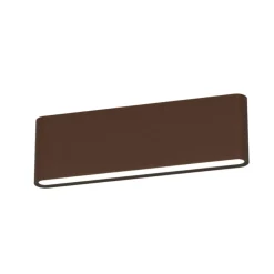 Applique Da Esterno-Top Light lima applique corten da esterno biemissione luce ip54