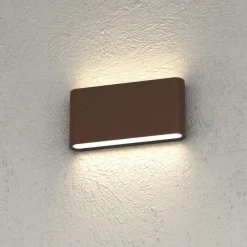 Applique Da Esterno-Top Light lima applique per esterni moderna corten led 10w cct