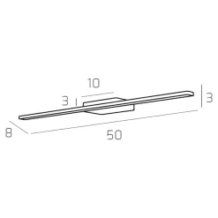 Applique Da Bagno-Top Light Toplight line applique bagno 6w 3000k bianca