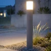 Lampioni Da Giardino-Top Light loano lampione grigio per giardino moderno anti corrosione