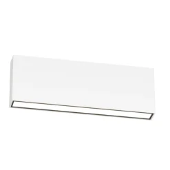 Applique Da Esterno-Top Light madrida applique rettangolare per esterni bianca led 20w cct ip65
