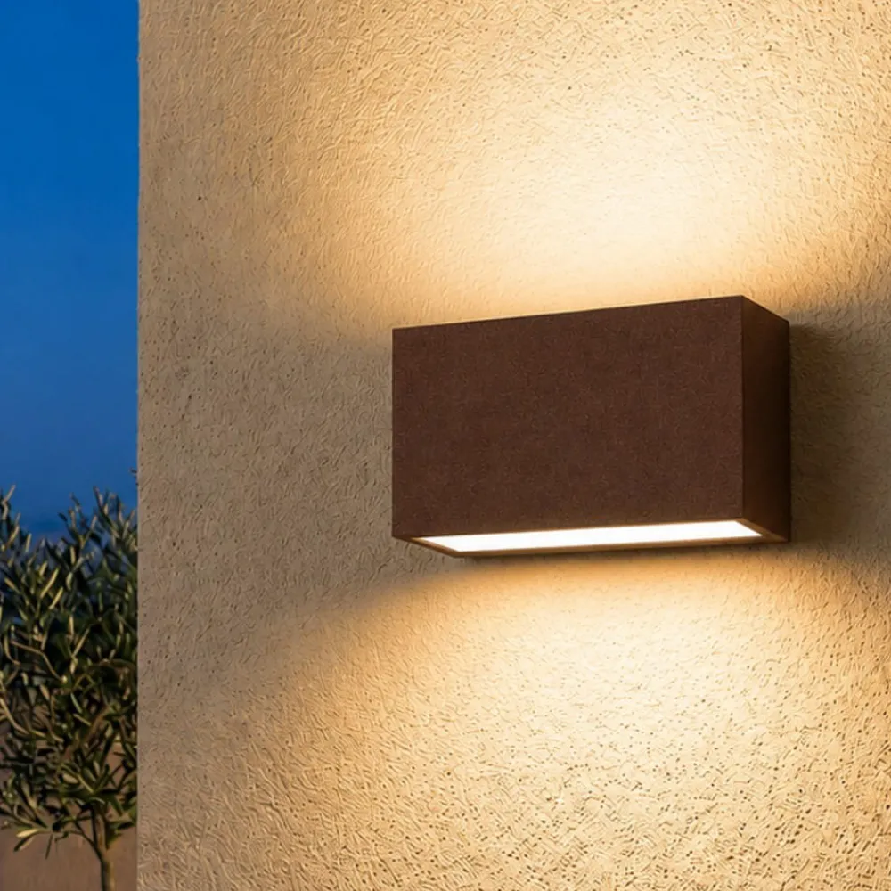 Applique Da Esterno-Top Light madrid applique corten per esterni led 10w cct