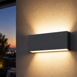 Applique Da Esterno-Top Light madrid applique da esterno antracite led 20w cct ip65