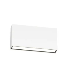 Applique Da Esterno-Top Light madrid applique rettangolare per esterno bianca led 10w cct ip65