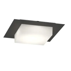 Plafoniere Da Esterno-Top Light miami nera plafoniera per esterni quadrata moderna