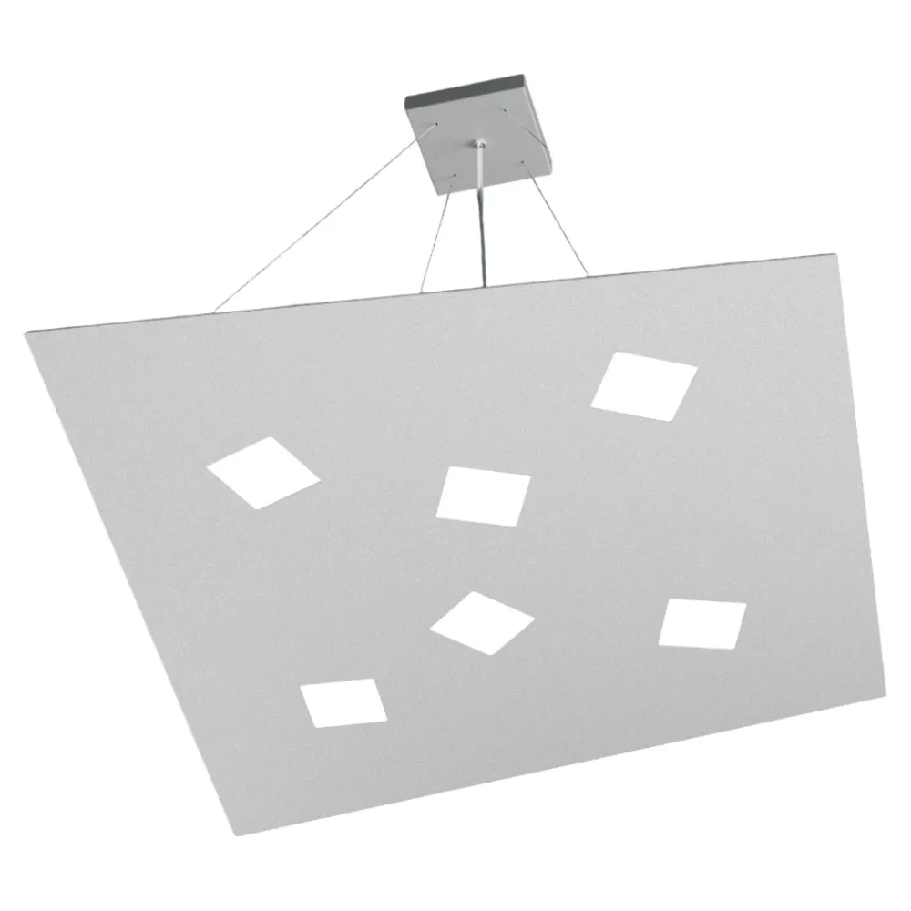 Lampadari Moderni-Top Light Toplight note grigio lampadario moderno per soggiorno