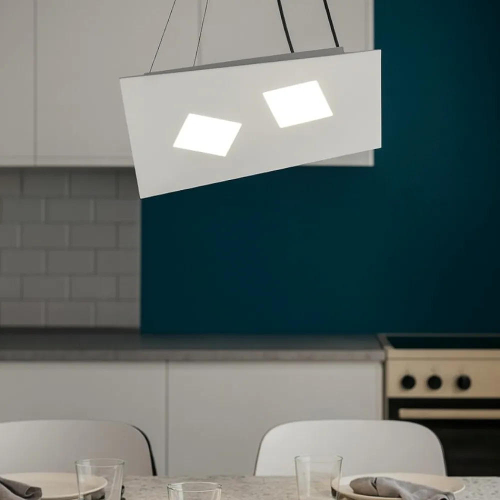Lampadari Cucina-Top Light Toplight note lampadario bianco per cucina moderna