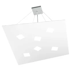 Lampadari Moderni-Top Light note lampadario led bianco moderno per soggiorno