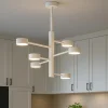 Lampadari Moderni-Top Light octopus bianco lampadario moderno 6 luci orientabili