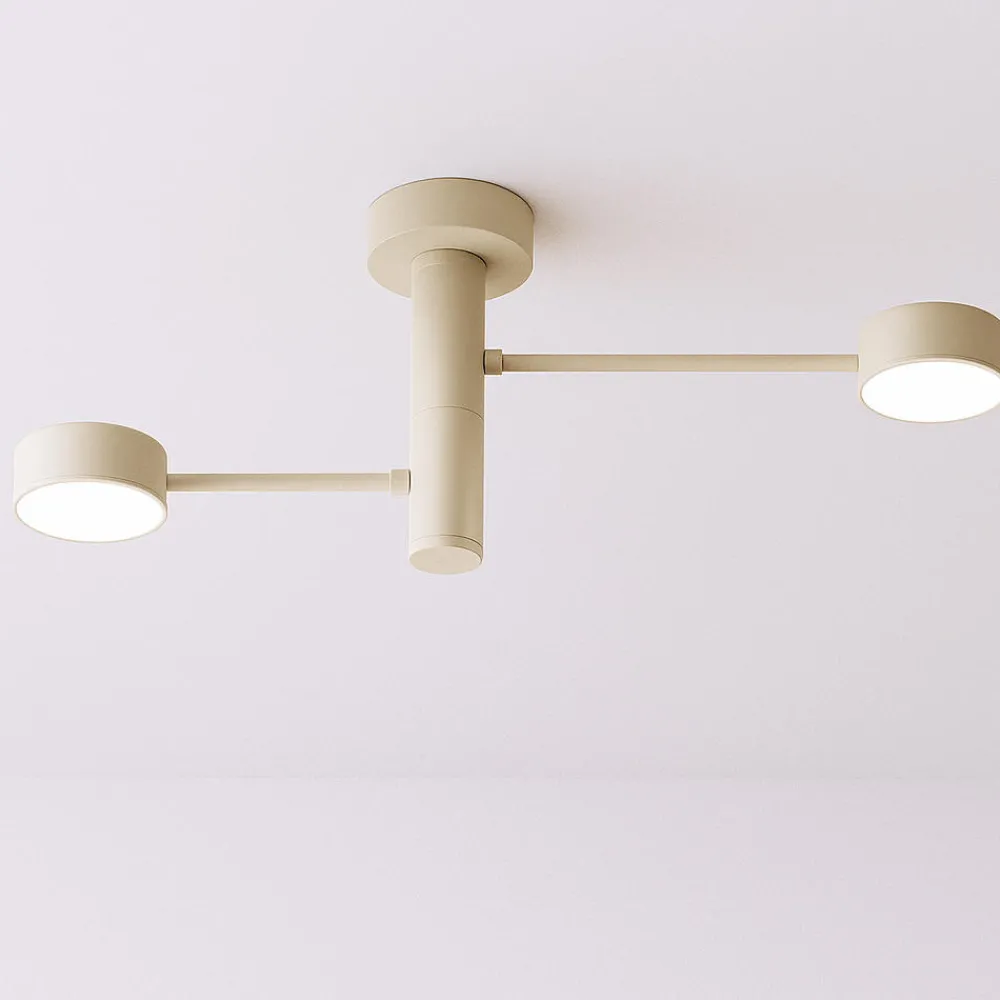 Plafoniere Moderne-Top Light octopus sabbia plafoniera da soffitto moderna due luci orientabili
