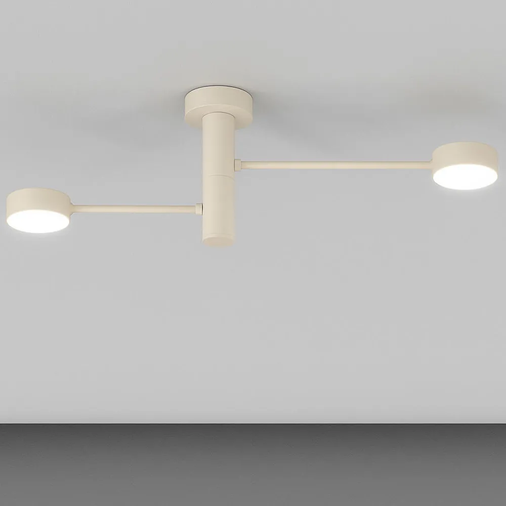 Plafoniere Moderne-Top Light octopus sabbia plafoniera da soffitto moderna due luci orientabili