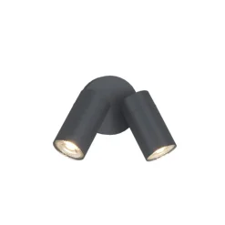 Faretti Da Esterno-Top Light oslo faretto da esterno due luci orientabili antracite ip65