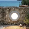 Segnapasso Led-Top Light parma segnapasso da incasso parete per esterno bianco rotondo anti corrosione ip66