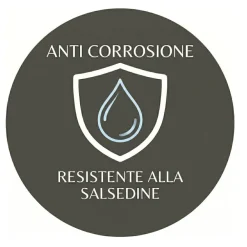 Segnapasso Led-Top Light parma segnapasso da incasso parete per esterno bianco rotondo anti corrosione ip66