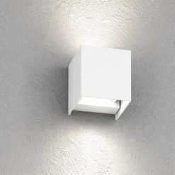 Applique Da Esterno-Top Light perth applique cubo da esterno bianco led 10w cct ip65