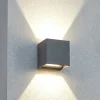 Applique Da Esterno-Top Light perth applique da esterno antracite led cct cubo moderno ip65