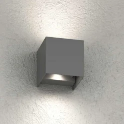 Applique Da Esterno-Top Light perth applique da esterno antracite led cct cubo moderno ip65