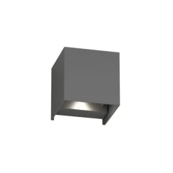 Applique Da Esterno-Top Light perth applique da esterno antracite led cct cubo moderno ip65