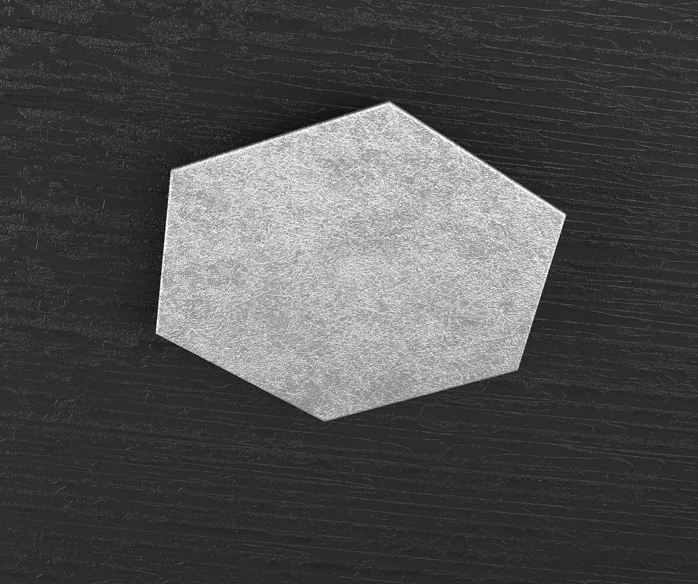Accessori-Top Light placca decorativa metallo foglia argento per plafoniera hexagon
