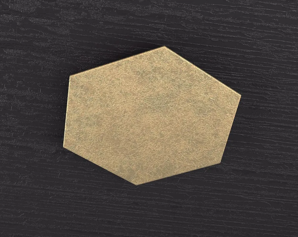 Accessori-Top Light Toplight placca esagonale metallo foglia oro per plafoniera hexagon